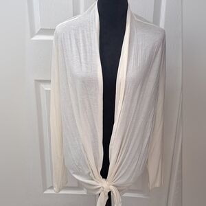 NWT Cielo Ivory Open Front Wrap/Cardigan   Size XL